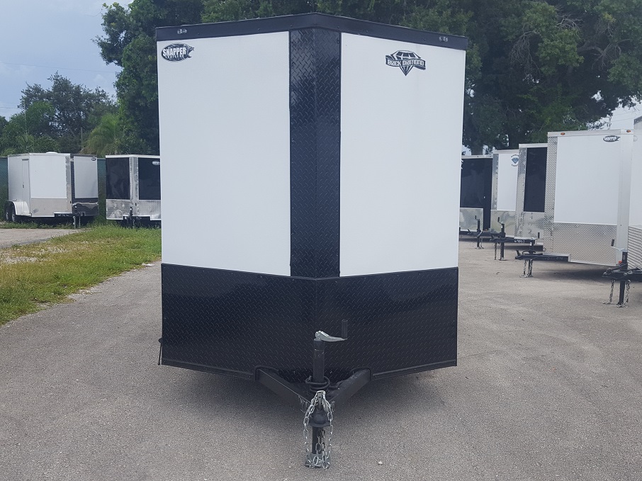 Diamond Cargo 6x12 SA Trailer - Embossed White, Ramp, Side Door, Extra Height, Blackout - Image 14