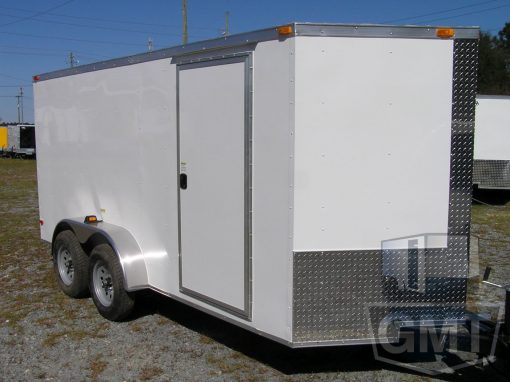 South Georgia Cargo 6x14 TA Trailer - White, Ramp, Side Door - Image 12