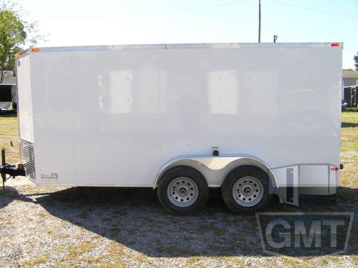 South Georgia Cargo 6x14 TA Trailer - White, Ramp, Side Door - Image 3
