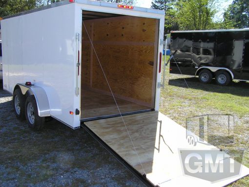 South Georgia Cargo 6x14 TA Trailer - White, Ramp, Side Door - Image 4