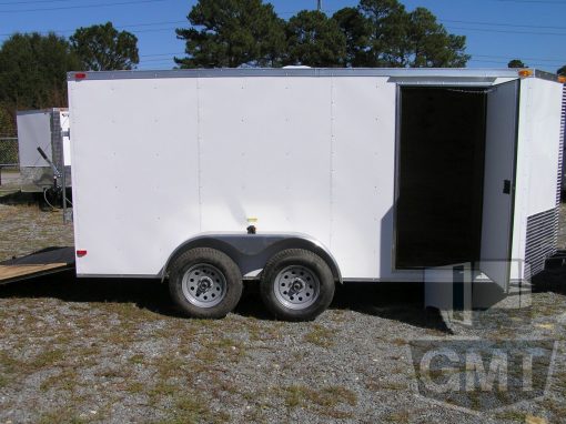 South Georgia Cargo 6x14 TA Trailer - White, Ramp, Side Door - Image 10