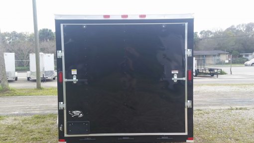 7x14 TA Trailer - Black, Ramp, Side Door, Extra Height