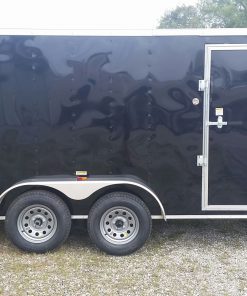 7x14 TA Trailer - Black, Ramp, Side Door, Extra Height