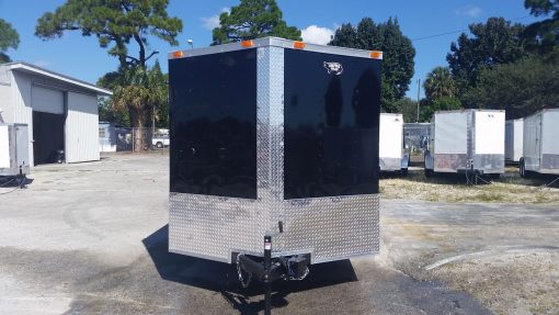 7x14 TA Trailer - Black, Ramp, Side Door, Extra Height