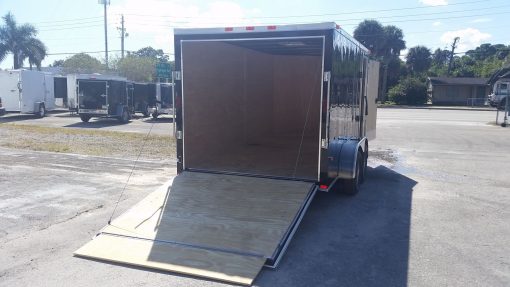 7x14 TA Trailer - Black, Ramp, Side Door, Extra Height