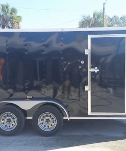 7x14 TA Trailer - Black, Ramp, Side Door, Extra Height