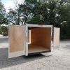 7x16 TA Trailer - White, Double Doors, Side Door, Extra Height