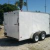 7x16 TA Trailer - White, Ramp, Side Door, Extra Height