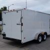 7x18 TA Trailer - White, Ramp, Side Door, Extra Height