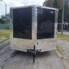 8.5x20 TA Trailer - Black, Double Barn Doors, Side Door, D-Rings