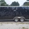 8.5x20 TA Trailer - Black, Double Barn Doors, Side Door, D-Rings