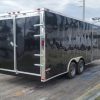 8.5x20 TA Trailer - Black, Double Barn Doors, Side Door, D-Rings