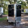 5x10 SA Trailer - Black, Ramp, Side Door, Side Vents, Extra Height