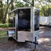 5x10 SA Trailer - Black, Ramp, Side Door, Side Vents, Extra Height