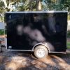 5x10 SA Trailer - Black, Ramp, Side Door, Side Vents, Extra Height
