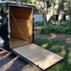 5x10 SA Trailer - Black, Ramp, Side Door, Side Vents, Extra Height