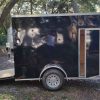 5x10 SA Trailer - Black, Ramp, Side Door, Side Vents, Extra Height