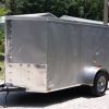 5x10 SA Trailer - Silver Frost, Ramp, Side Door, Roof Vent