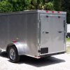 5x10 SA Trailer - Silver Frost, Ramp, Side Door, Roof Vent