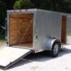 5x10 SA Trailer - Silver Frost, Ramp, Side Door, Roof Vent