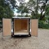 5x8 SA Trailer - Black, Barn Doors, Side Door, Side Vents