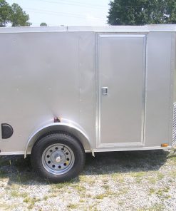 5x8 SA Trailer - Champagne, Double Doors, Side Door, Side Vents