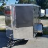 5x8 SA Trailer - Charcoal Gray, Ramp, Side Door, Side Vents