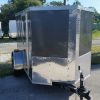 5x8 SA Trailer - Charcoal Gray, Ramp, Side Door, Side Vents