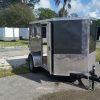 5x8 SA Trailer - Charcoal Gray, Ramp, Side Door, Side Vents