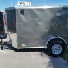 5x8 SA Trailer - Charcoal Gray, Ramp, Side Door, Side Vents