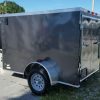 5x8 SA Trailer - Charcoal Gray, Ramp, Side Door, Side Vents