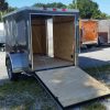 5x8 SA Trailer - Charcoal Gray, Ramp, Side Door, Side Vents