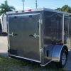 5x8 SA Trailer - Charcoal Gray, Ramp, Side Door, Side Vents