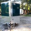 5x8 SA Trailer - Green, Ramp, Side Door, Side Vents