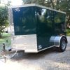 5x8 SA Trailer - Green, Ramp, Side Door, Side Vents