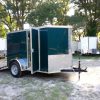 5x8 SA Trailer - Green, Ramp, Side Door, Side Vents