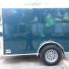 5x8 SA Trailer - Green, Ramp, Side Door, Side Vents