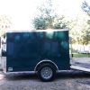 5x8 SA Trailer - Green, Ramp, Side Door, Side Vents