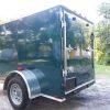 5x8 SA Trailer - Green, Ramp, Side Door, Side Vents