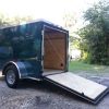 5x8 SA Trailer - Green, Ramp, Side Door, Side Vents