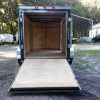 5x8 SA Trailer - Green, Ramp, Side Door, Side Vents