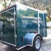 5x8 SA Trailer - Green, Ramp, Side Door, Side Vents
