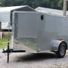5x8 SA Trailer - Silver Frost, Ramp, Side Door, Side Vents