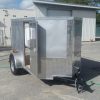 5x8 SA Trailer - Silver Frost, Ramp, Side Door, Side Vents