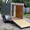 5x8 SA Trailer - Silver Frost, Ramp, Side Door, Side Vents