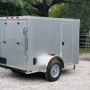 5x8 SA Trailer - Silver Frost, Ramp, Side Door, Side Vents