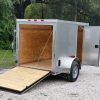 5x8 SA Trailer - Silver Frost, Ramp, Side Door, Side Vents