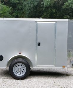 5x8 SA Trailer - Silver Frost, Ramp, Side Door, Side Vents