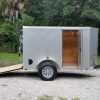5x8 SA Trailer - Silver Frost, Ramp, Side Door, Side Vents