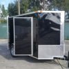 6x10 SA Trailer - Black, Double Barn Doors, Side Door, Extra Height